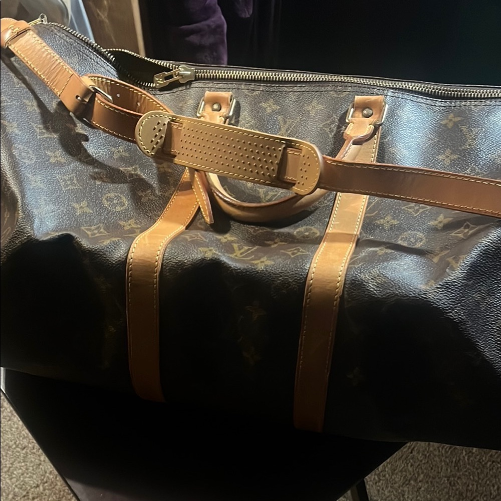 Luxury Brown Monogram Duffel Bag/ Authentic